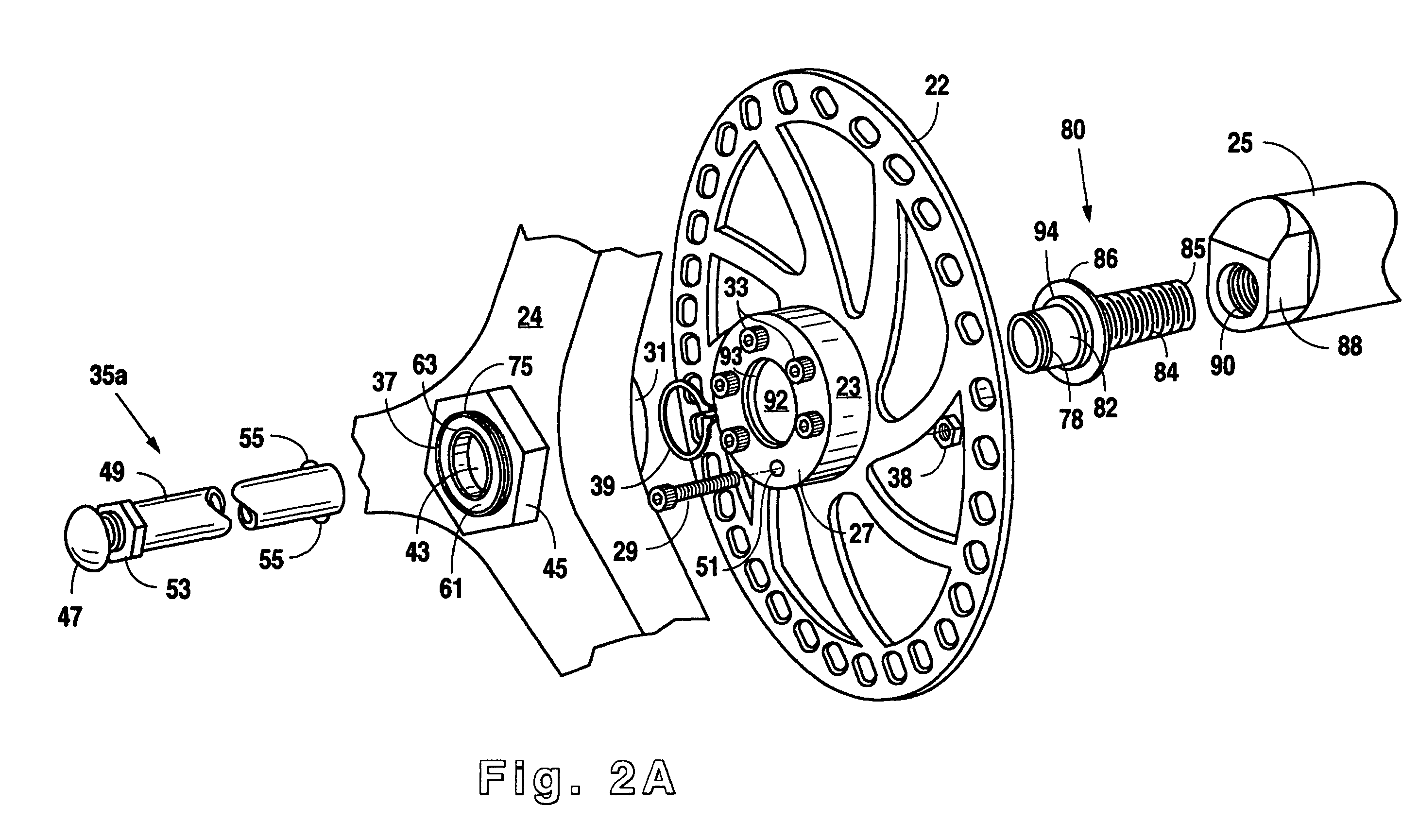 Quick release detachable wheels