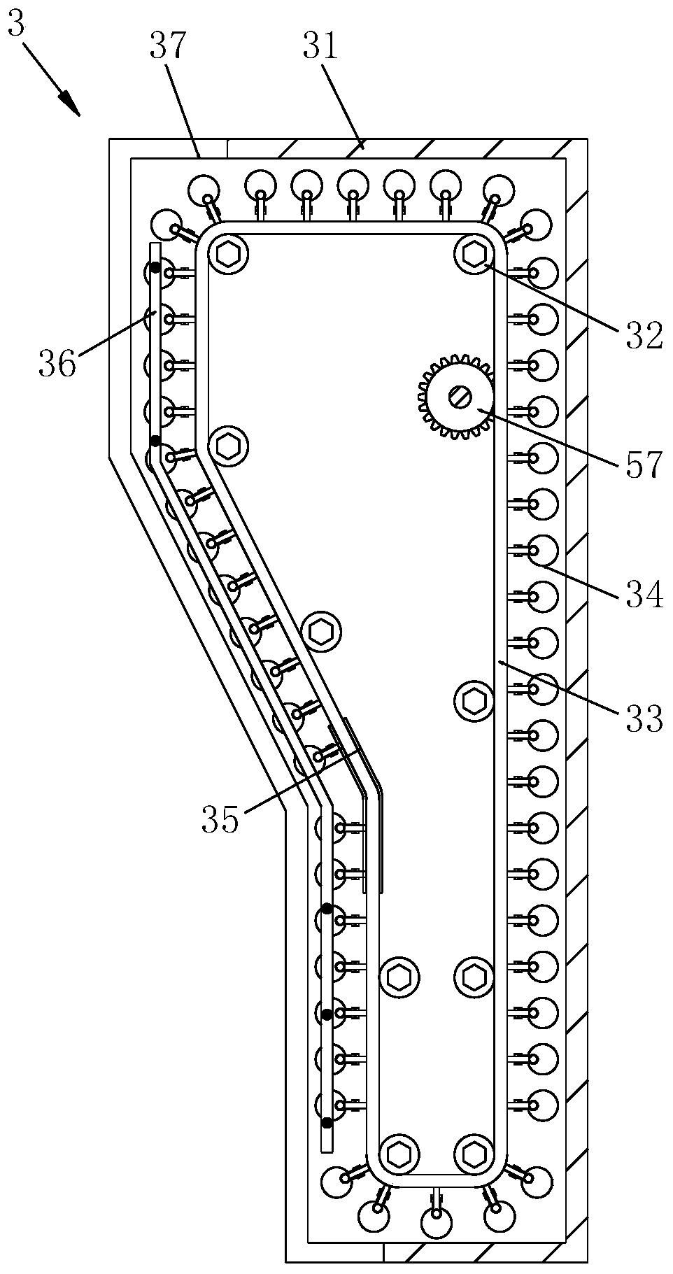 Polyurethane plastic film two-way stretching processing system