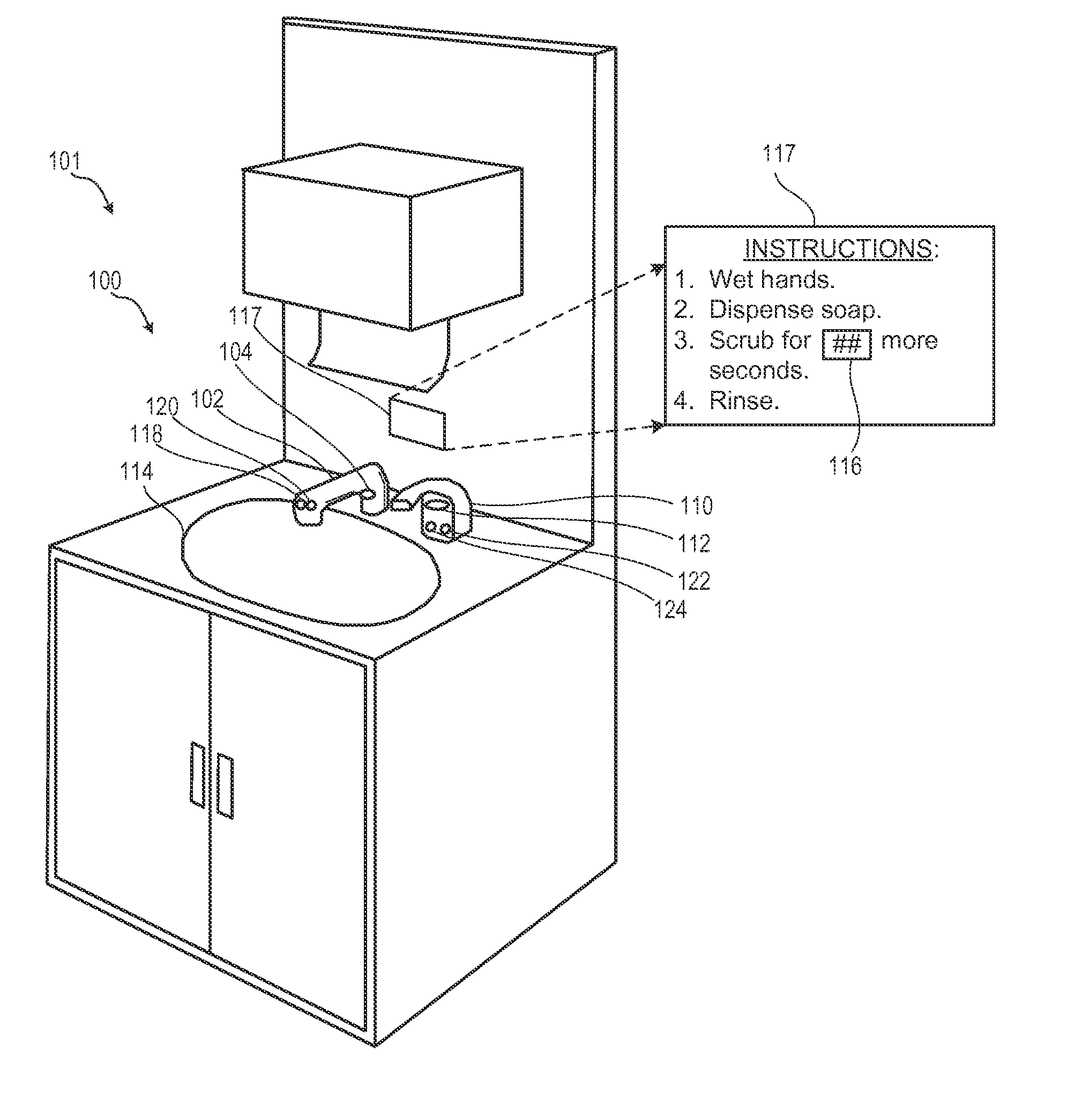 Hand cleaning station