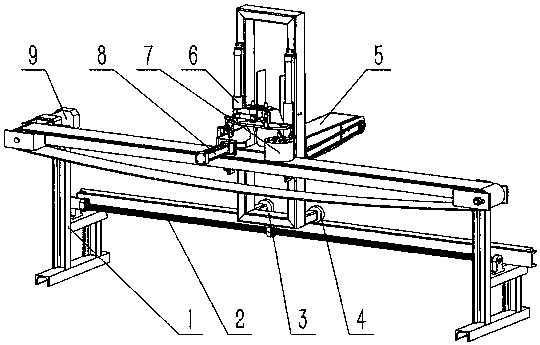 A material stacking machine