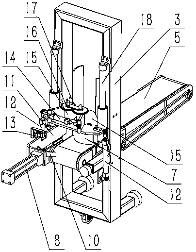 A material stacking machine