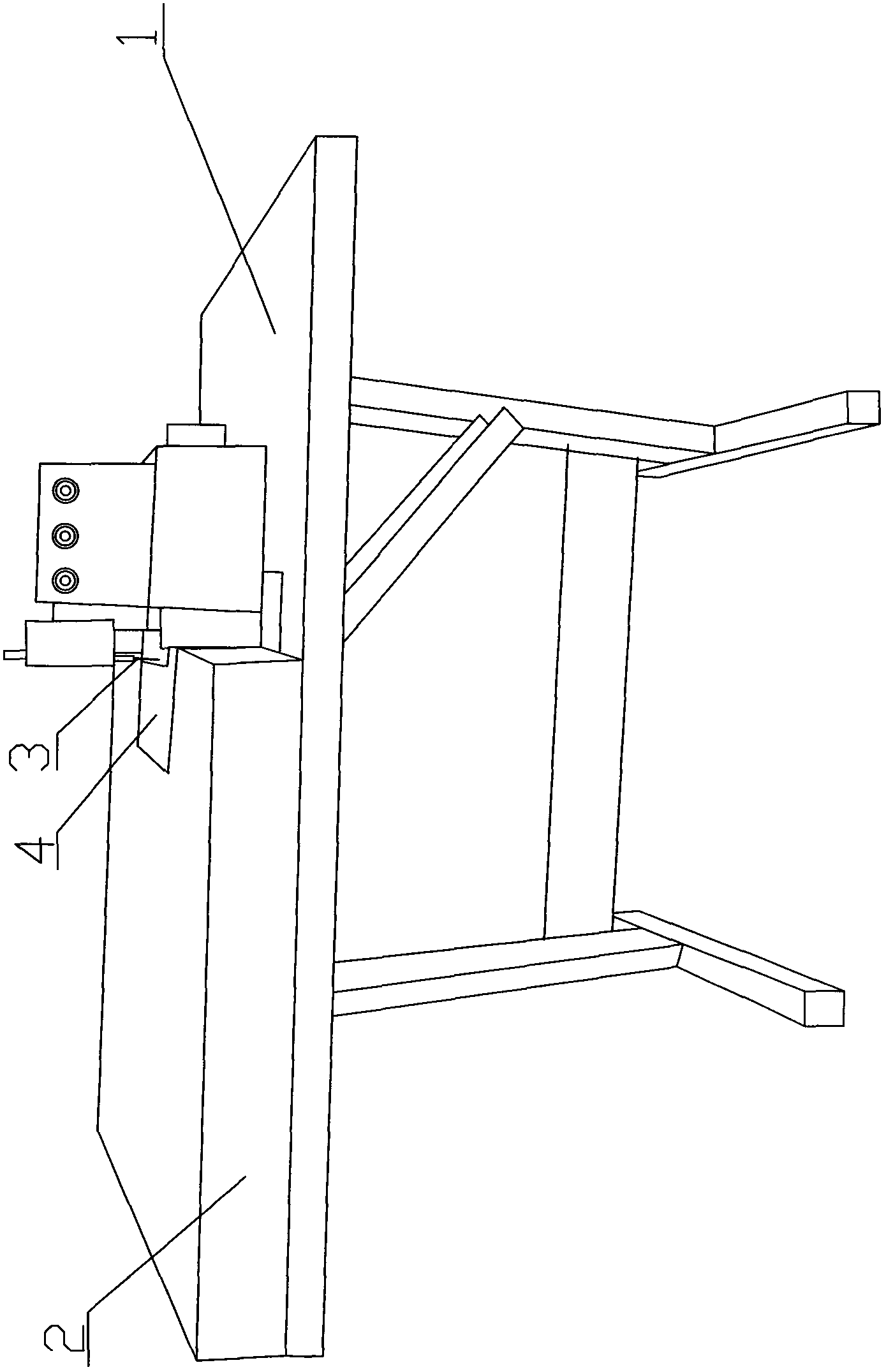 Novel worktable structure of overlocking machine