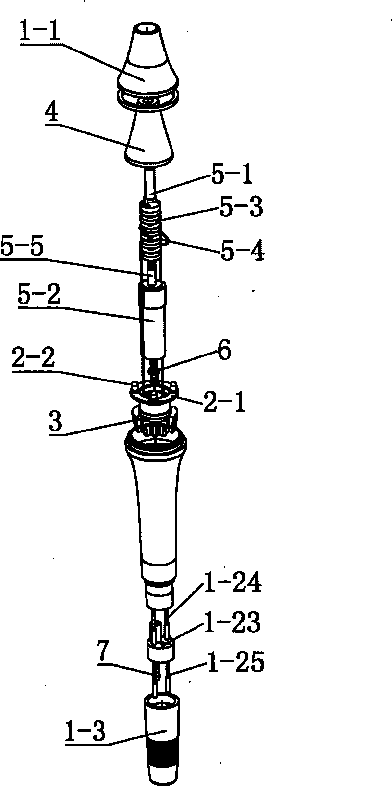 Ultrasonic tooth cleaner handgrip