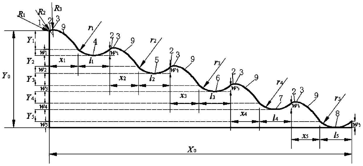 An anti-arc stepped overflow dam with adjustable air entrainment and energy dissipation