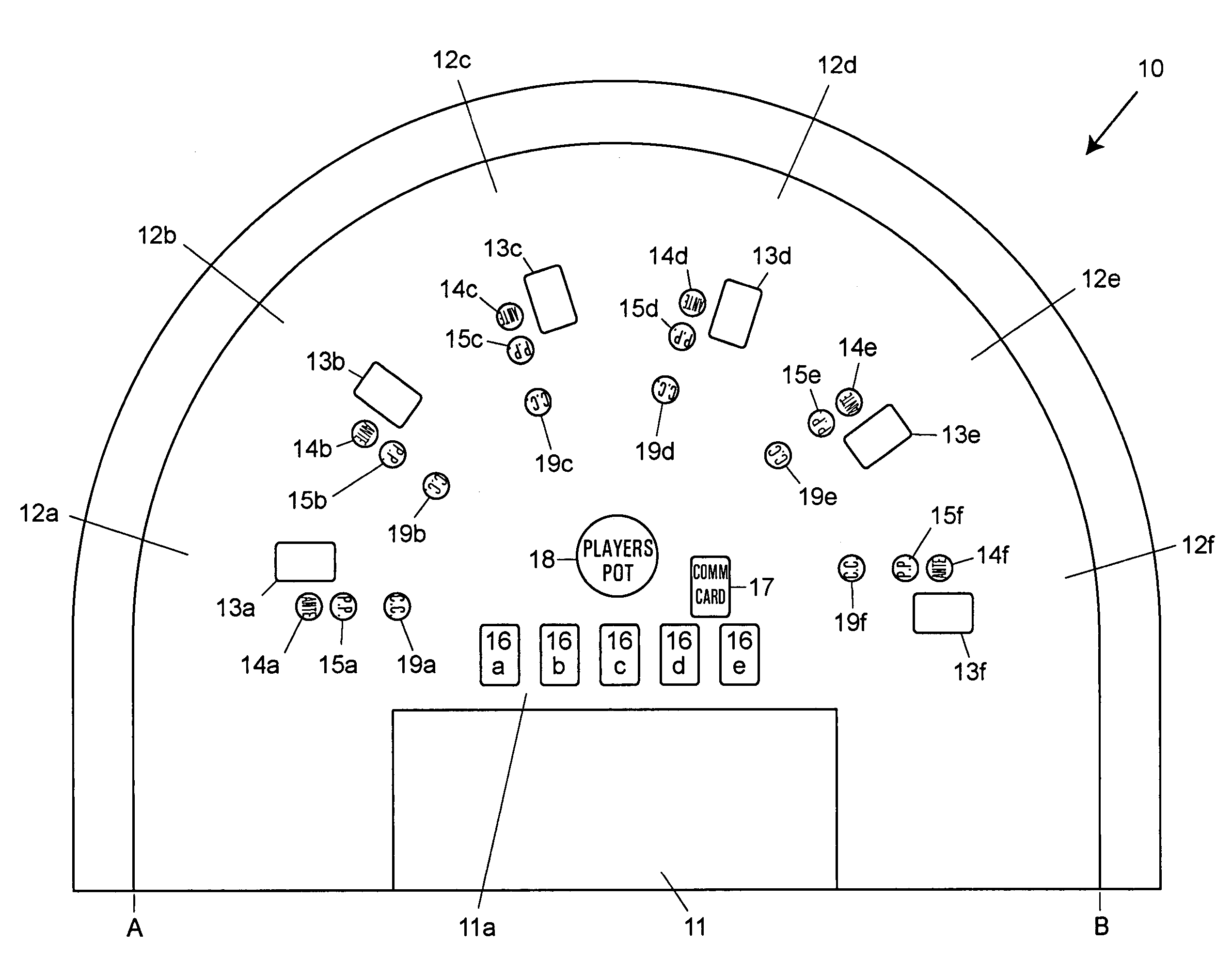 Method for playing casino poker game