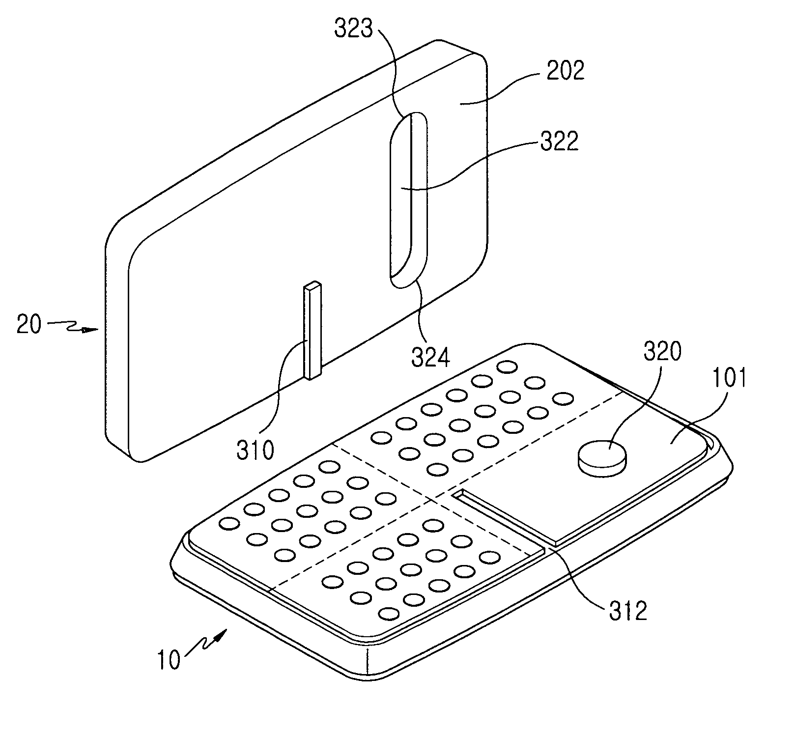 Sliding and swing type portable terminal