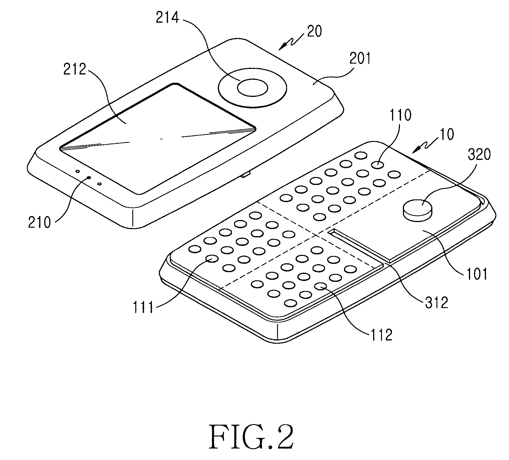 Sliding and swing type portable terminal