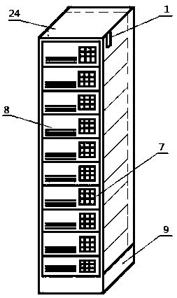 Heat preservation and food taking cabinet for take-out food based on digital image processing technology