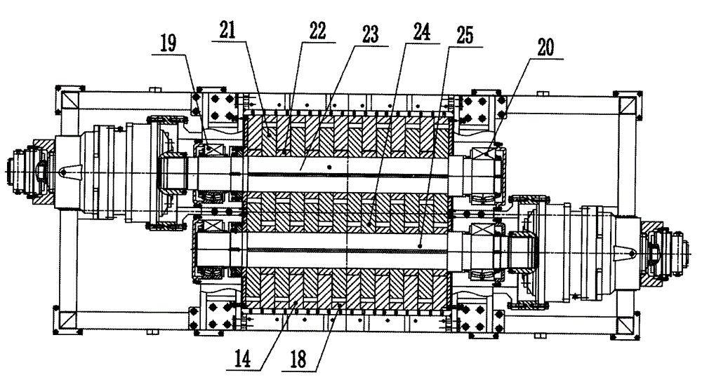 Heavy duty double-shaft scrap steel shredder