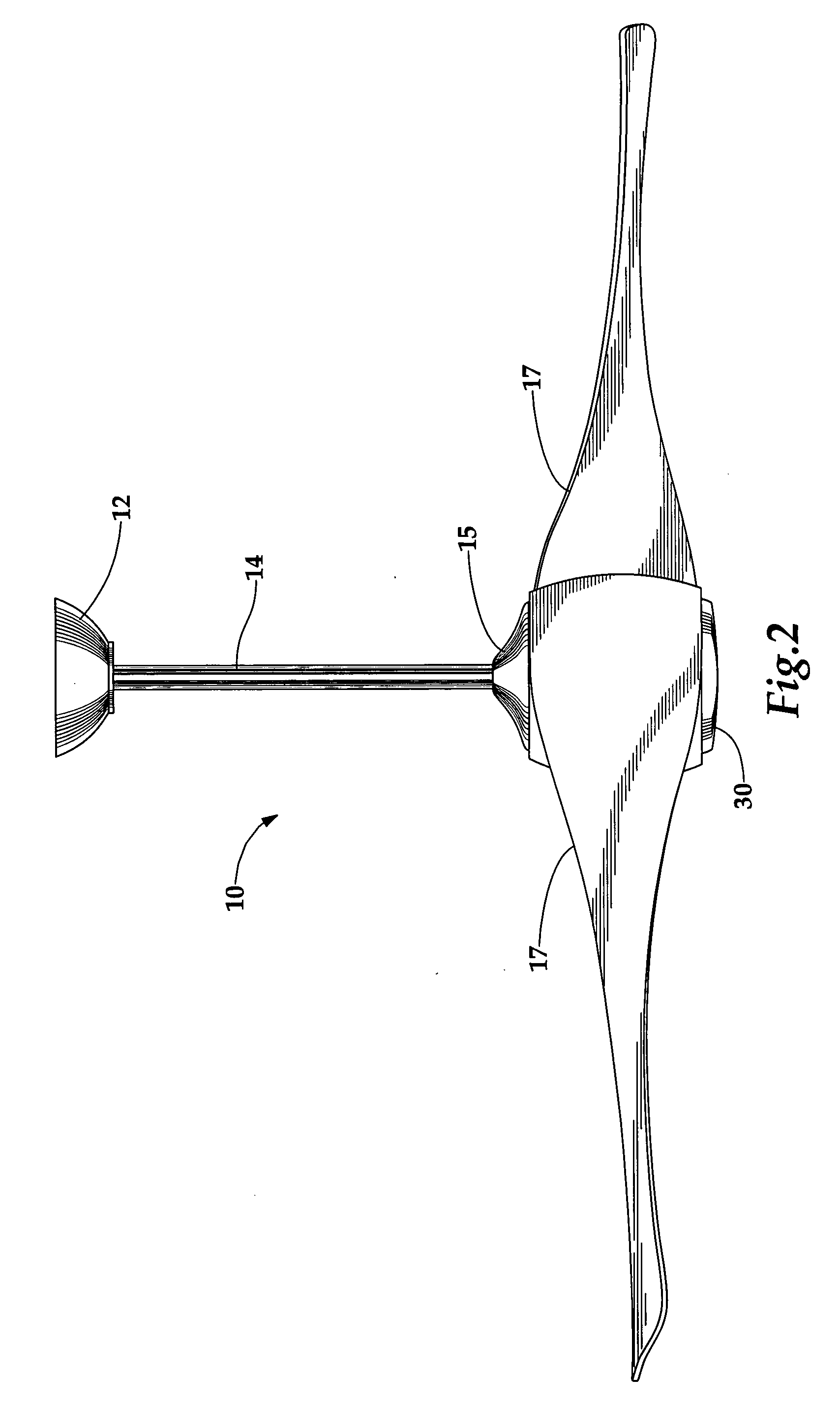 Ceiling fan with integrated fan blades and housing