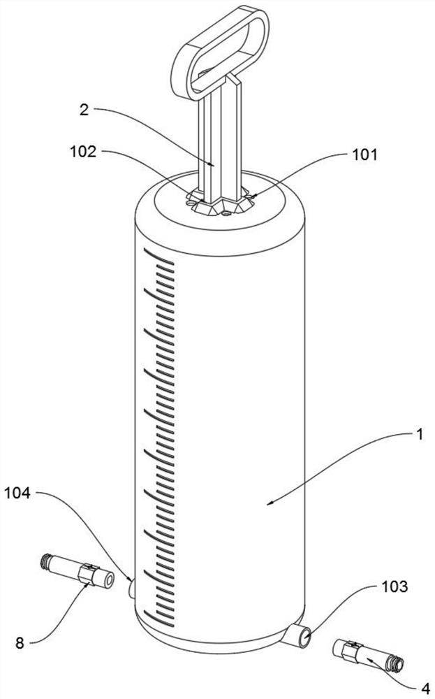 Quantitative leakproof filling device for heat-conducting medium for indoor wall-mounted solar energy