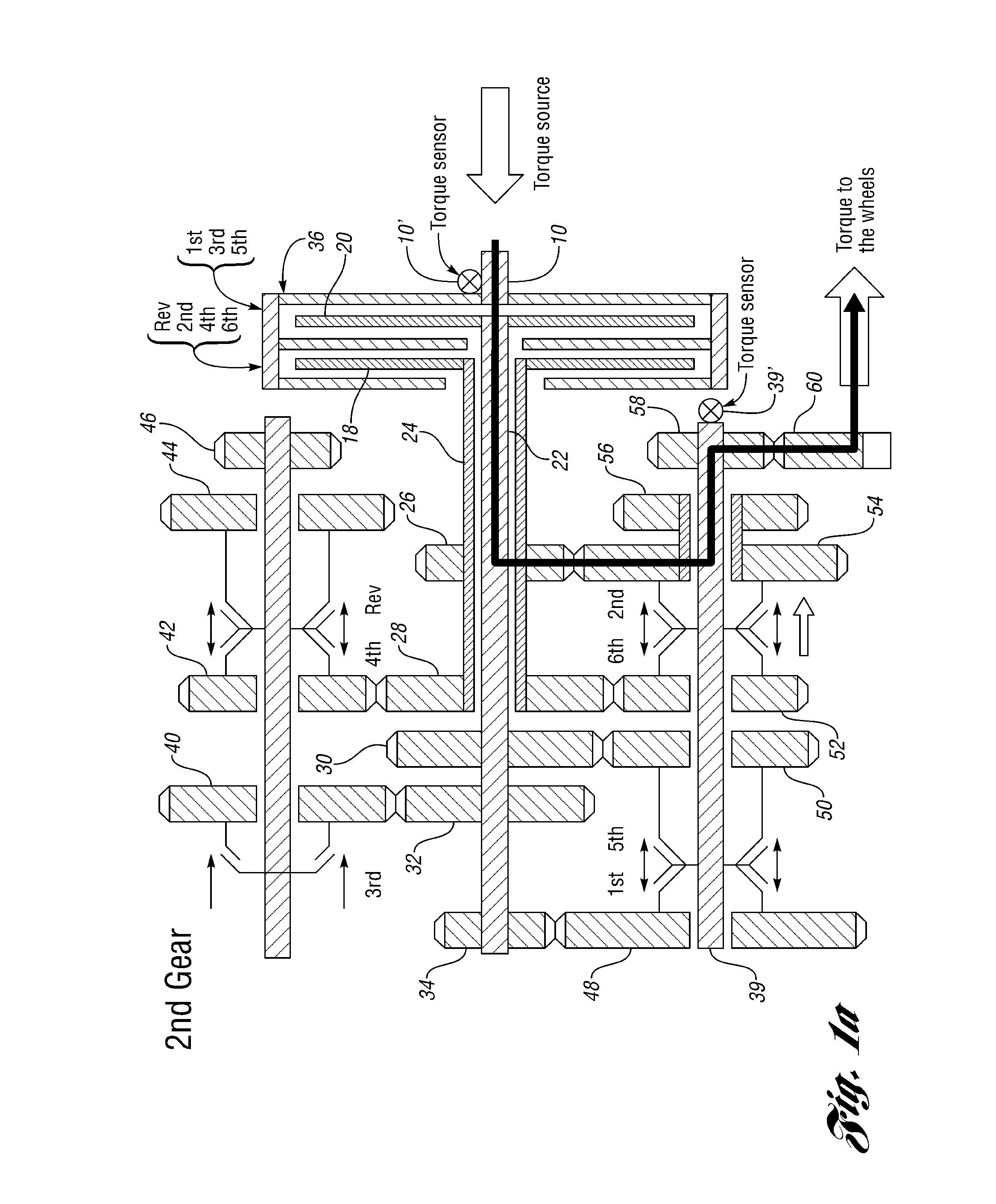 Clutch torque trajectory correction to provide torque hole filling during a ratio upshift