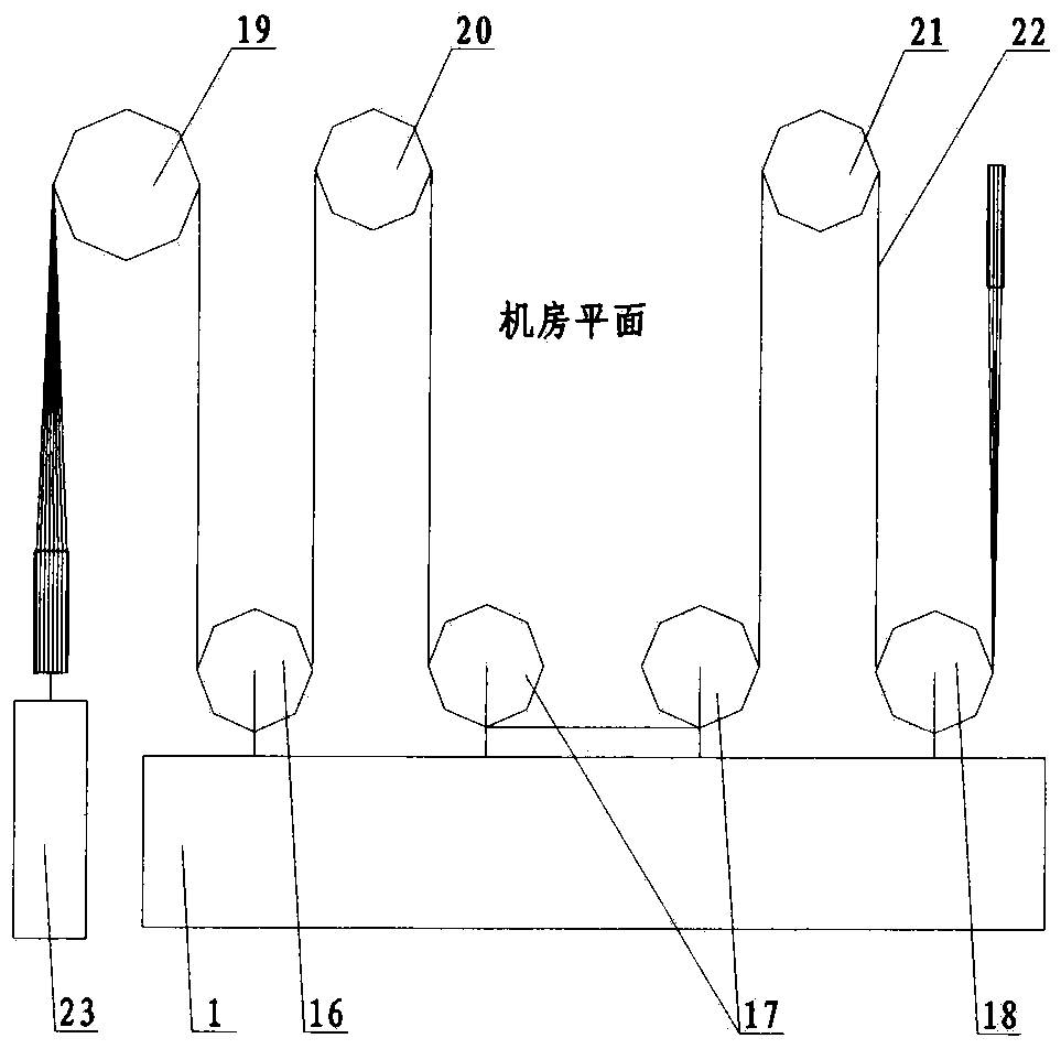 Large-tonnage multi-winding-ratio traction elevator