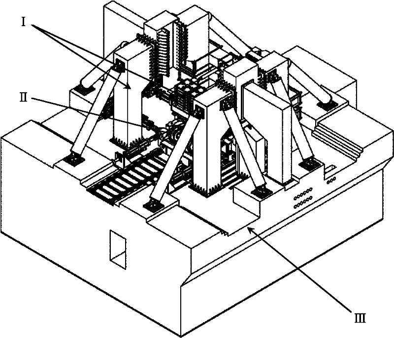 Semi-vehicle mass simulation state based bogie hanging natural vibration characteristic test bed