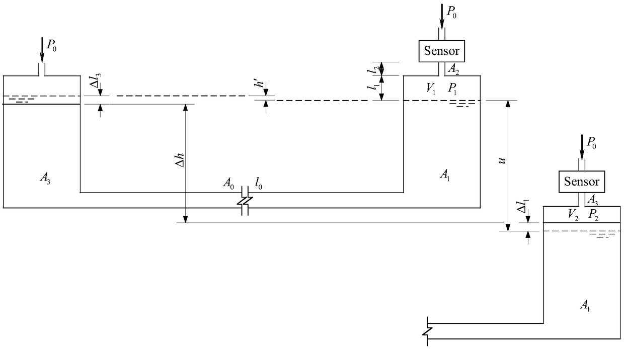 Vertical displacement monitoring device and method for initial large height difference structure