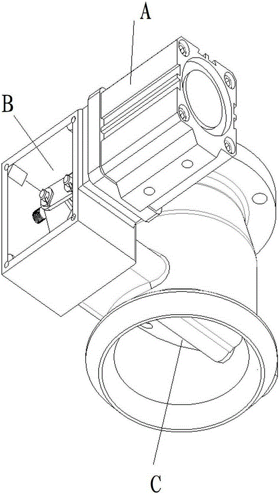 Diesel engine back pressure control valve assembly