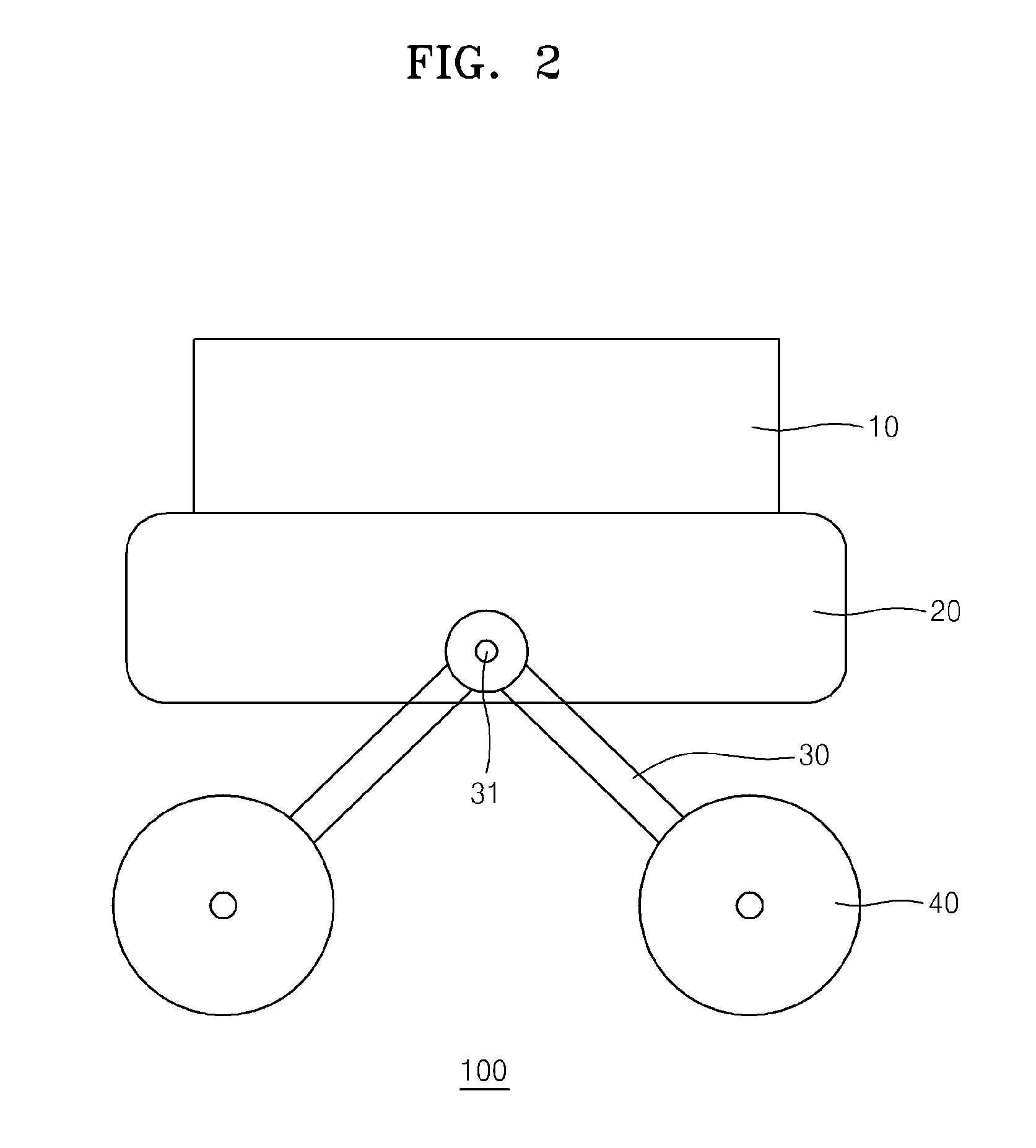 Arm-wheel type robotic vehicle comprising suspension system