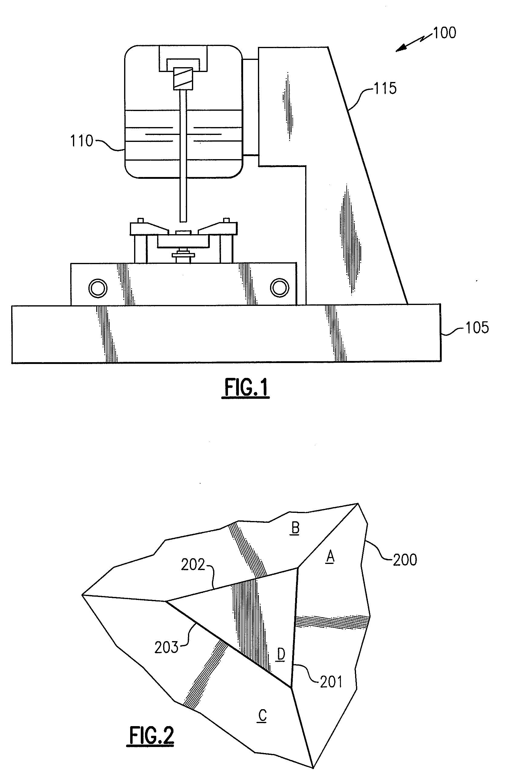 Nanoindenter tip for uniaxial tension and compression testing