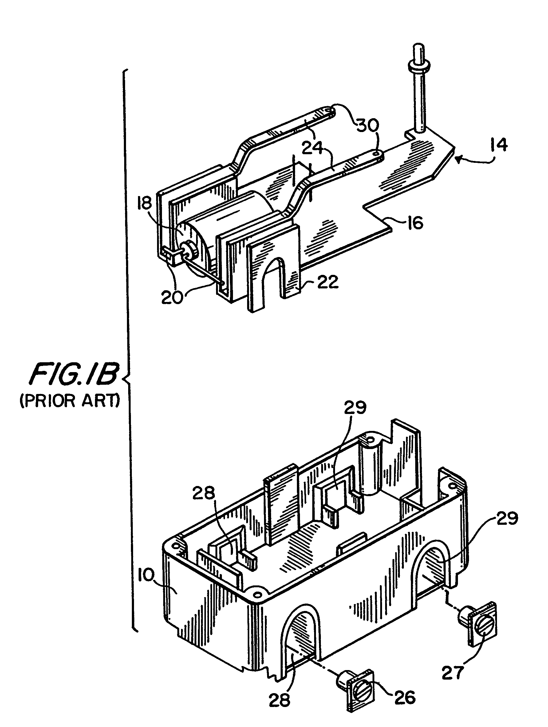 Reset lockout mechanism and independent trip mechanism for center latch circuit interrupting device