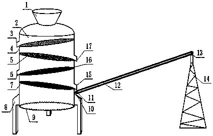 Stone removal rice conveying device