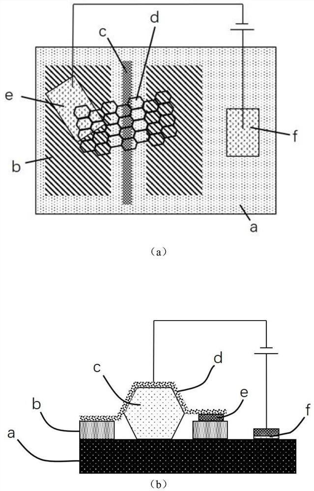 A kind of LED point light source based on graphene/zno nanowire/p-gan film and preparation method thereof