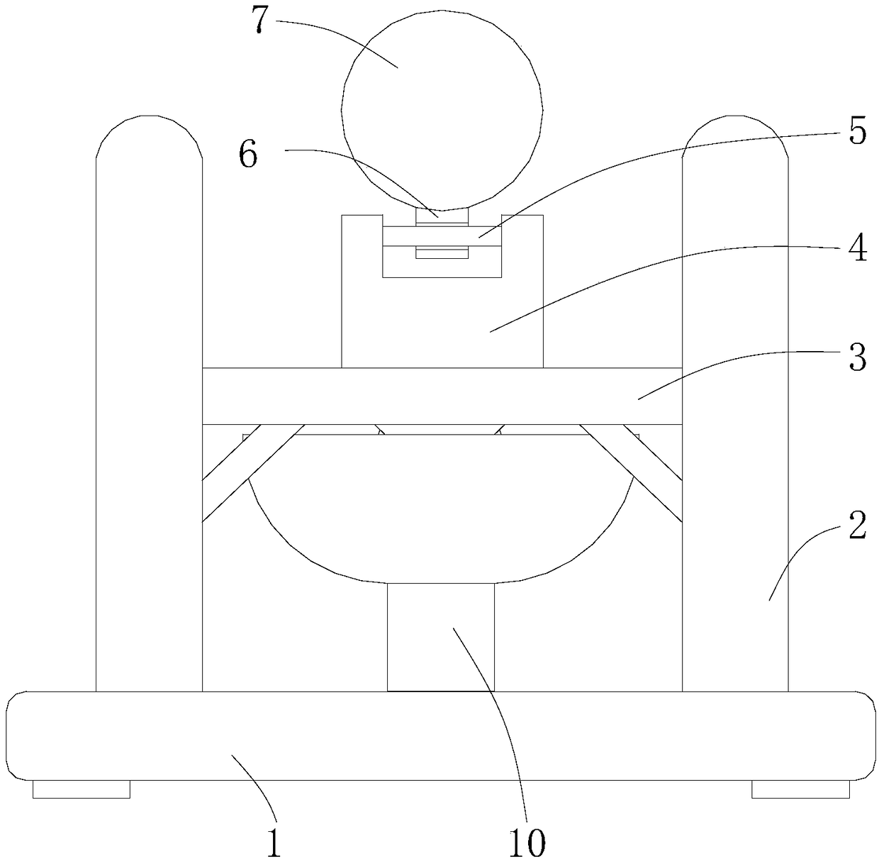 Manual pressure type walnut cracker