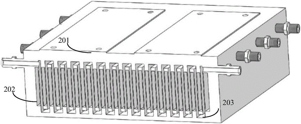 Air-cooling and water-cooling hybrid radiating module for large-power series connected IGBT (Insulated Gate Bipolar Translator)