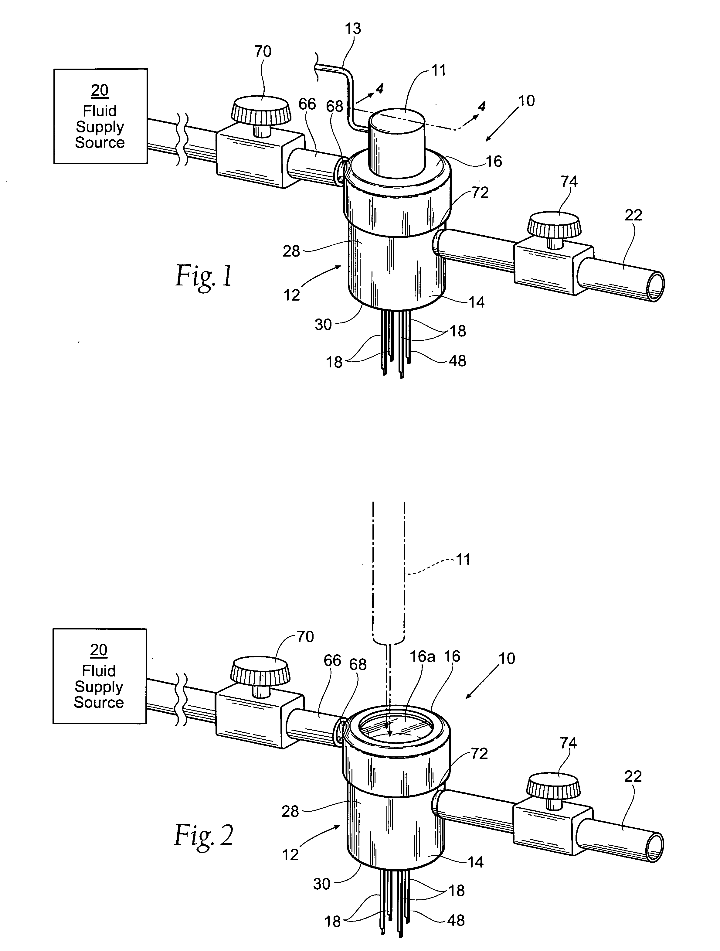 Apparatus and methods for treating tooth root canals