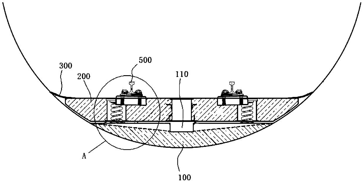 Steel spring floating slab monolithic track bed construction method based on track engineering