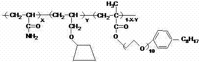 Temperature and salt-resistant AM/ACD/AE copolymer and its preparation method