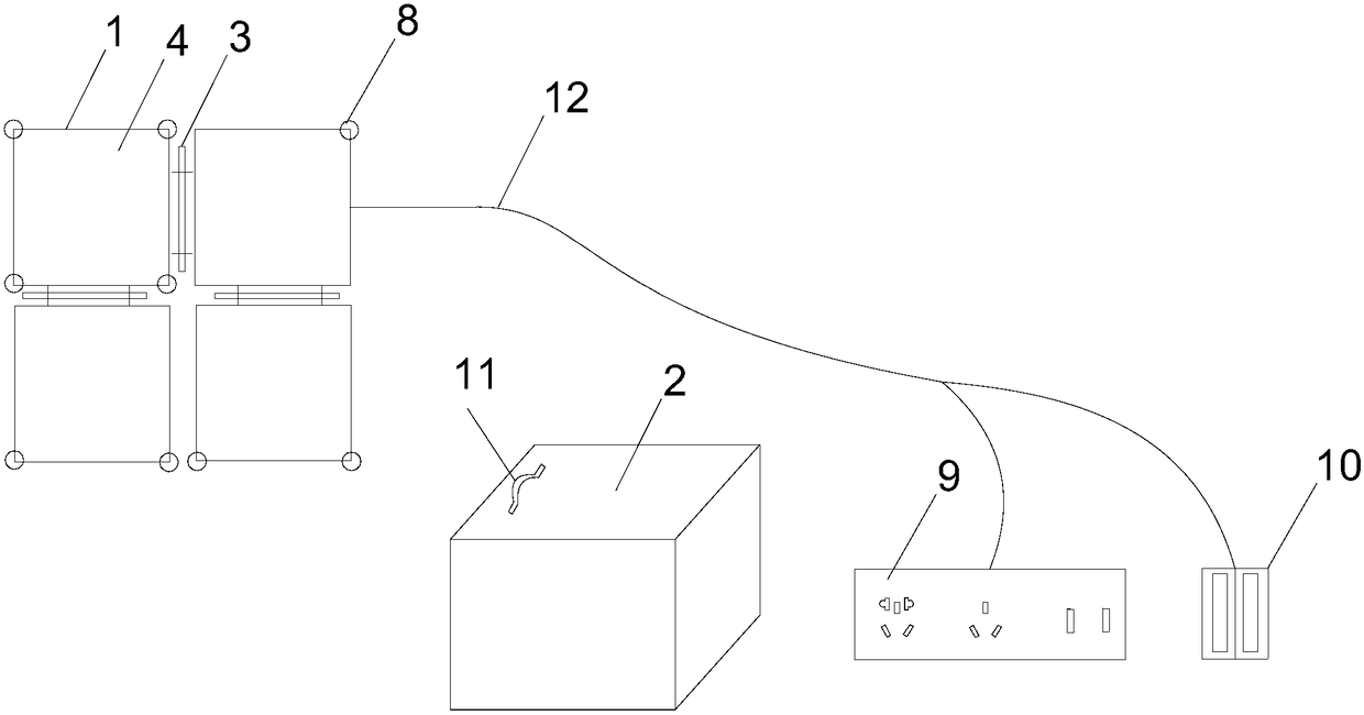 Portable tapestry low-light generating intelligent system