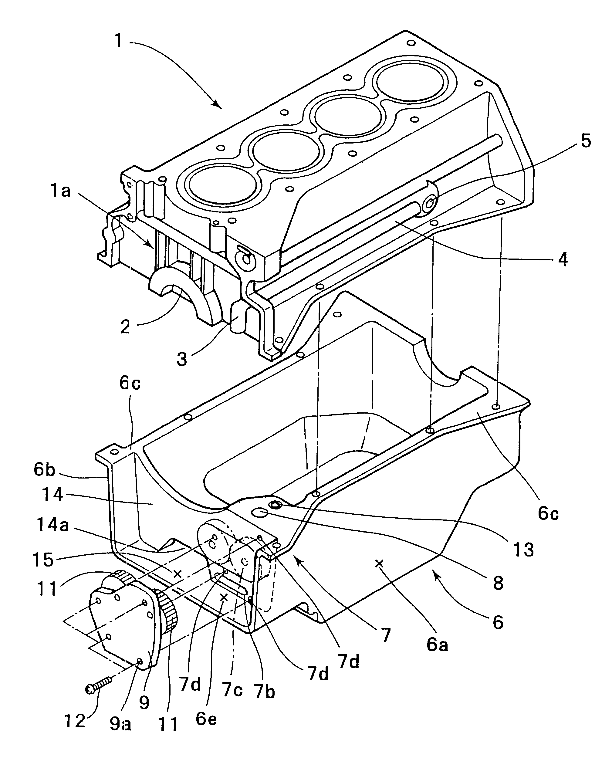 Oil pan structure