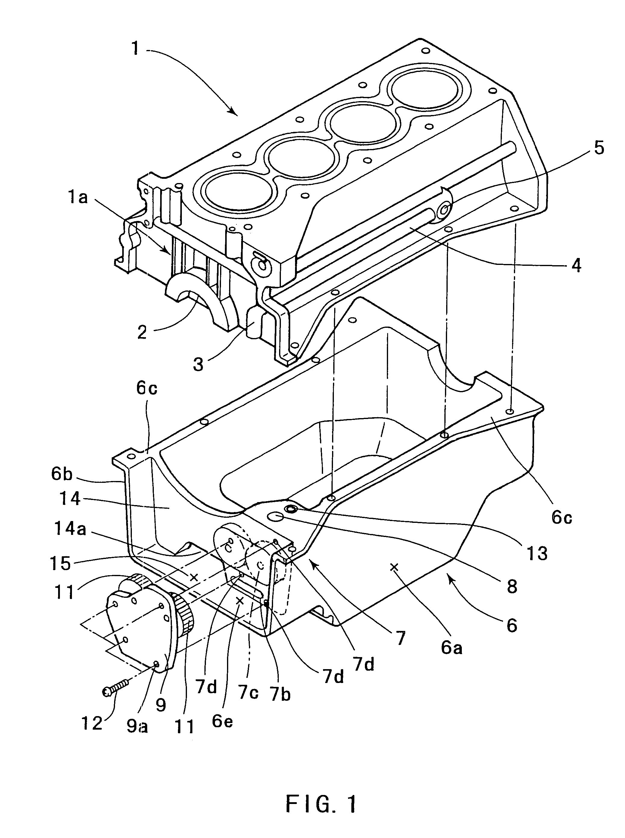 Oil pan structure