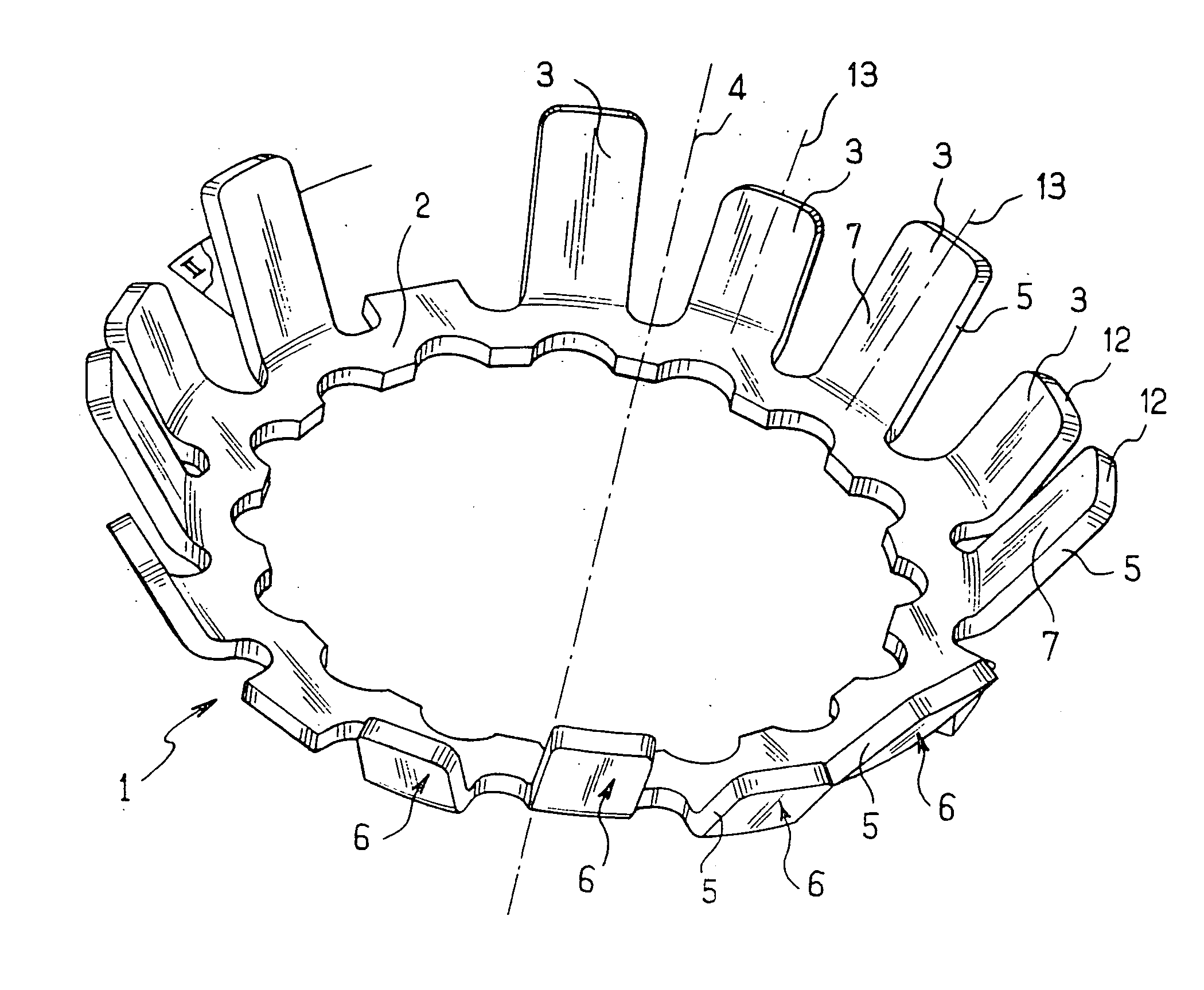 Non-aggressive anchor washer