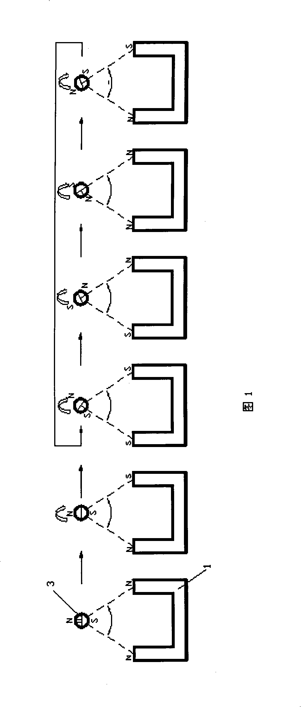 Non-contact type large clearance magnetically-actuated method