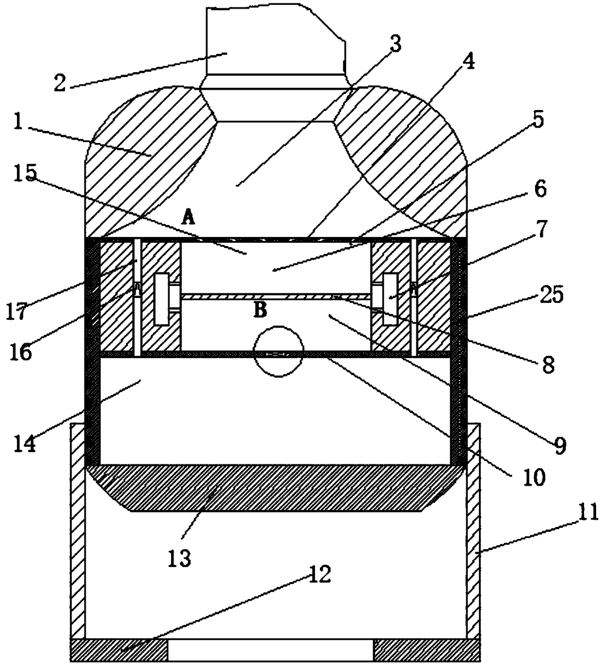 Unmanned aerial vehicle with buffering function