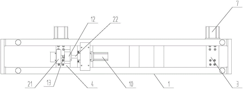 Automobile transmission shaft length detection device with elastic element