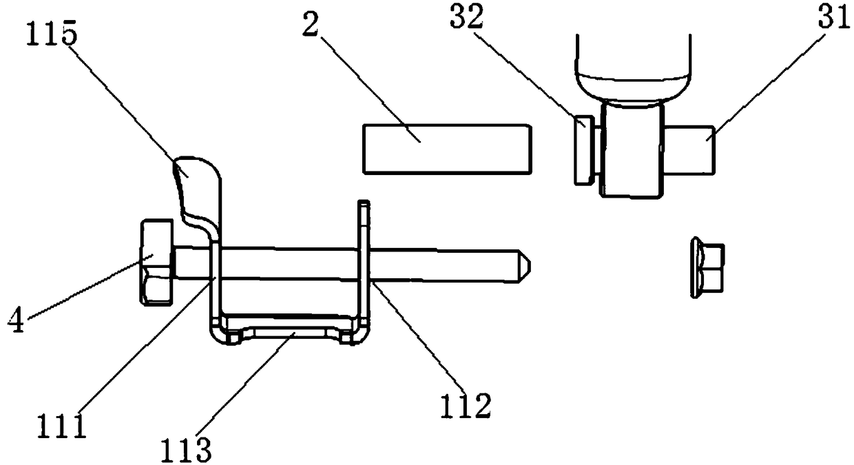 Damper fixing structure and method