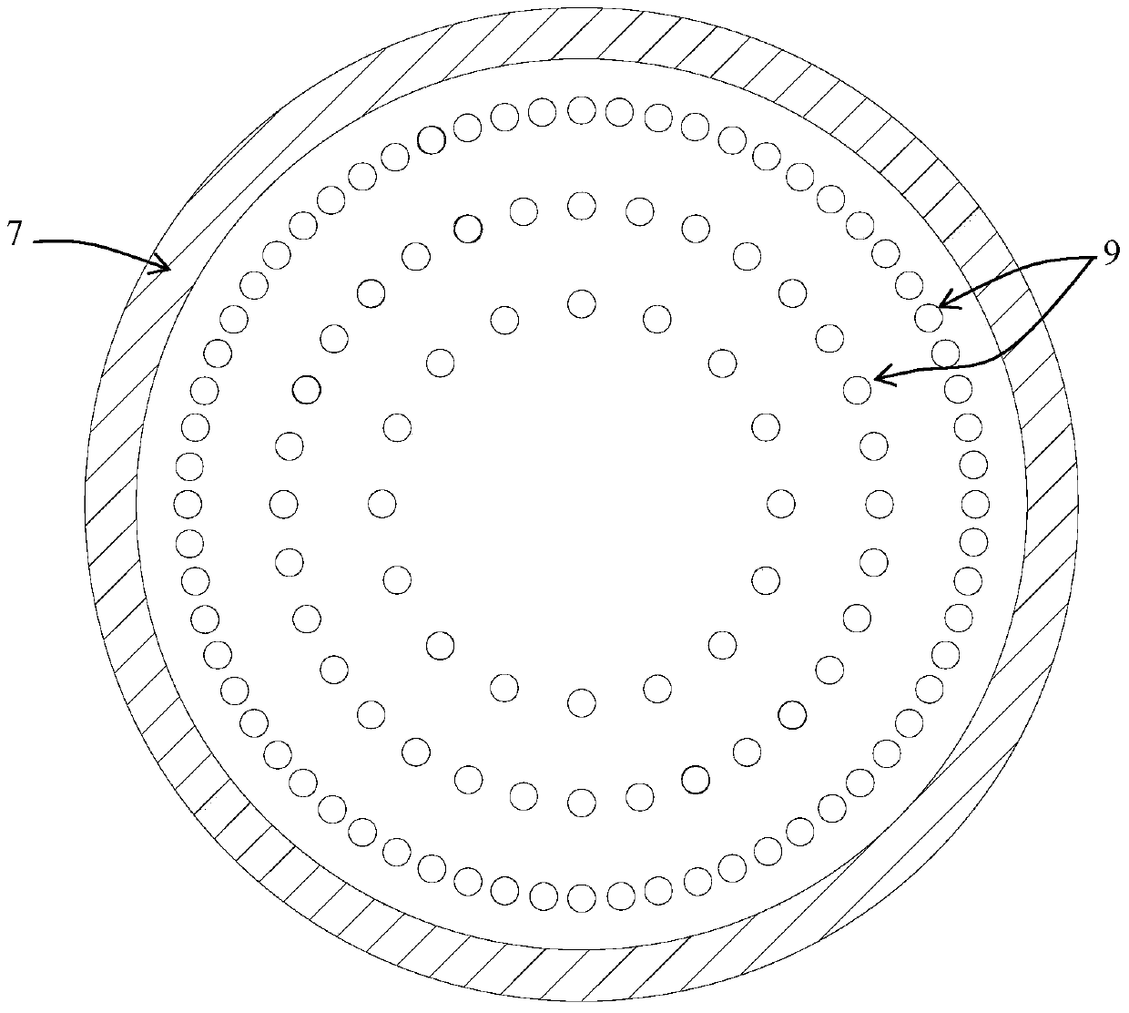 A core melt trap with internal cooling capability