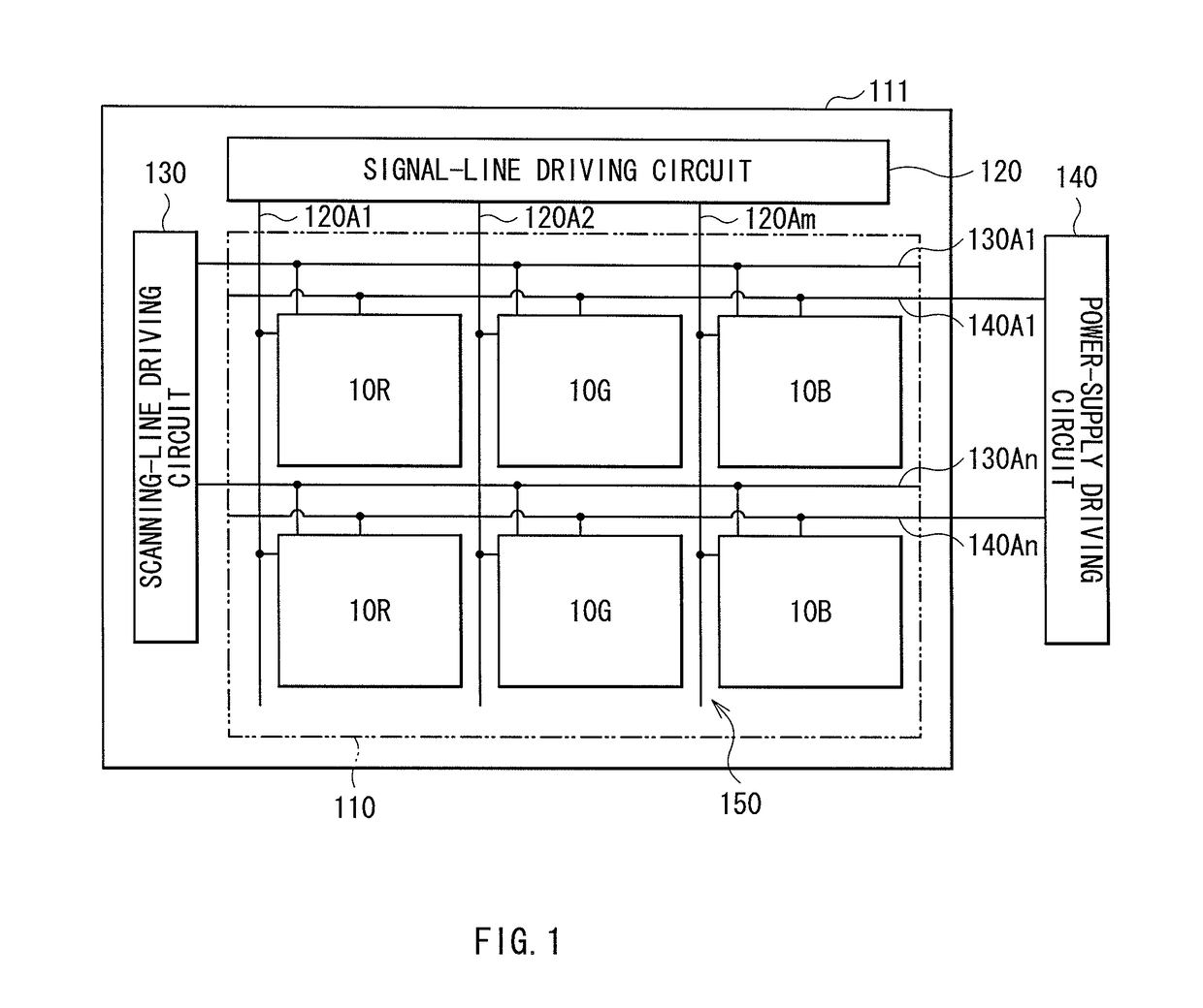 Display device with separation member including steps