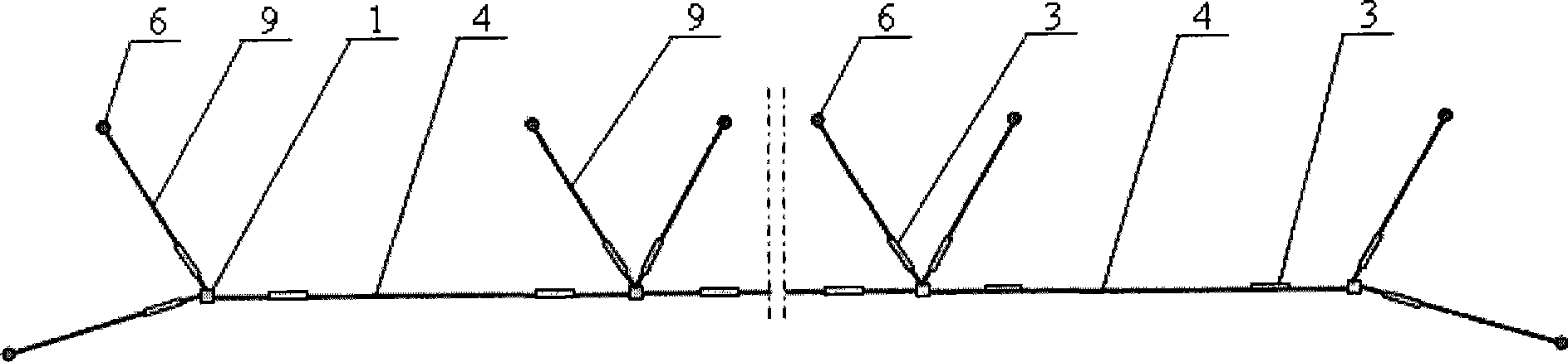 Production method of vertical stone blocking net