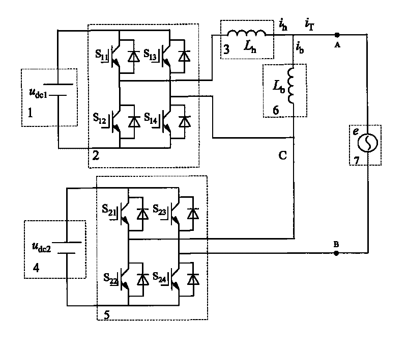 Main circuit of controllable current disturbing source