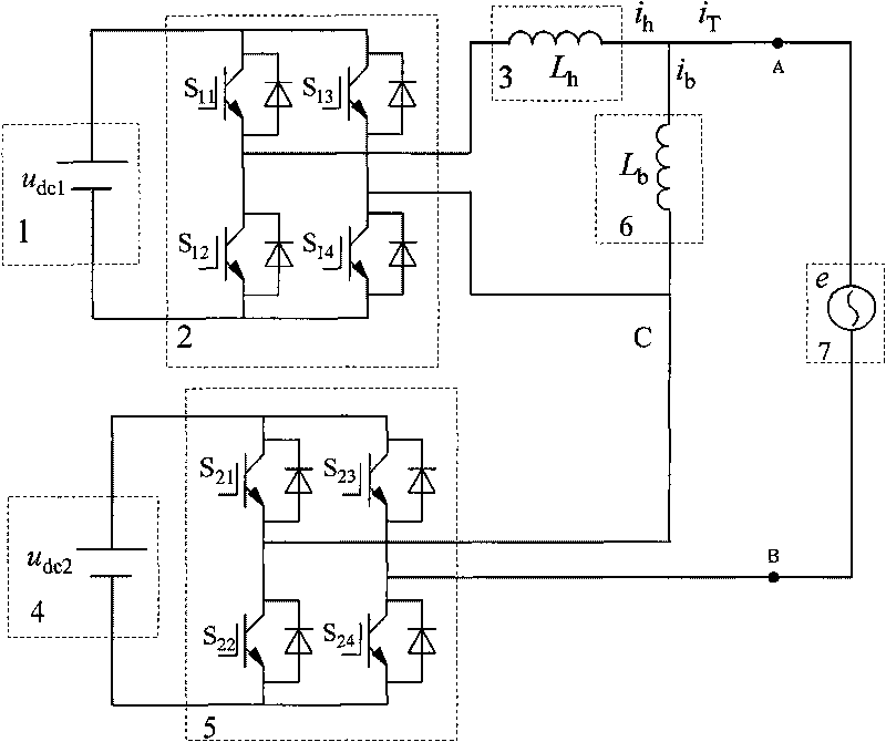 Main circuit of controllable current disturbing source