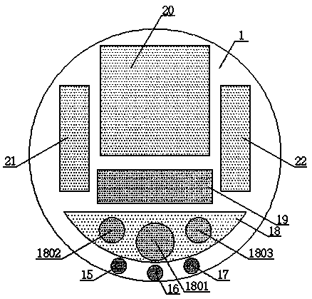 Intelligent dust collecting device with disinfection and sterilization functions