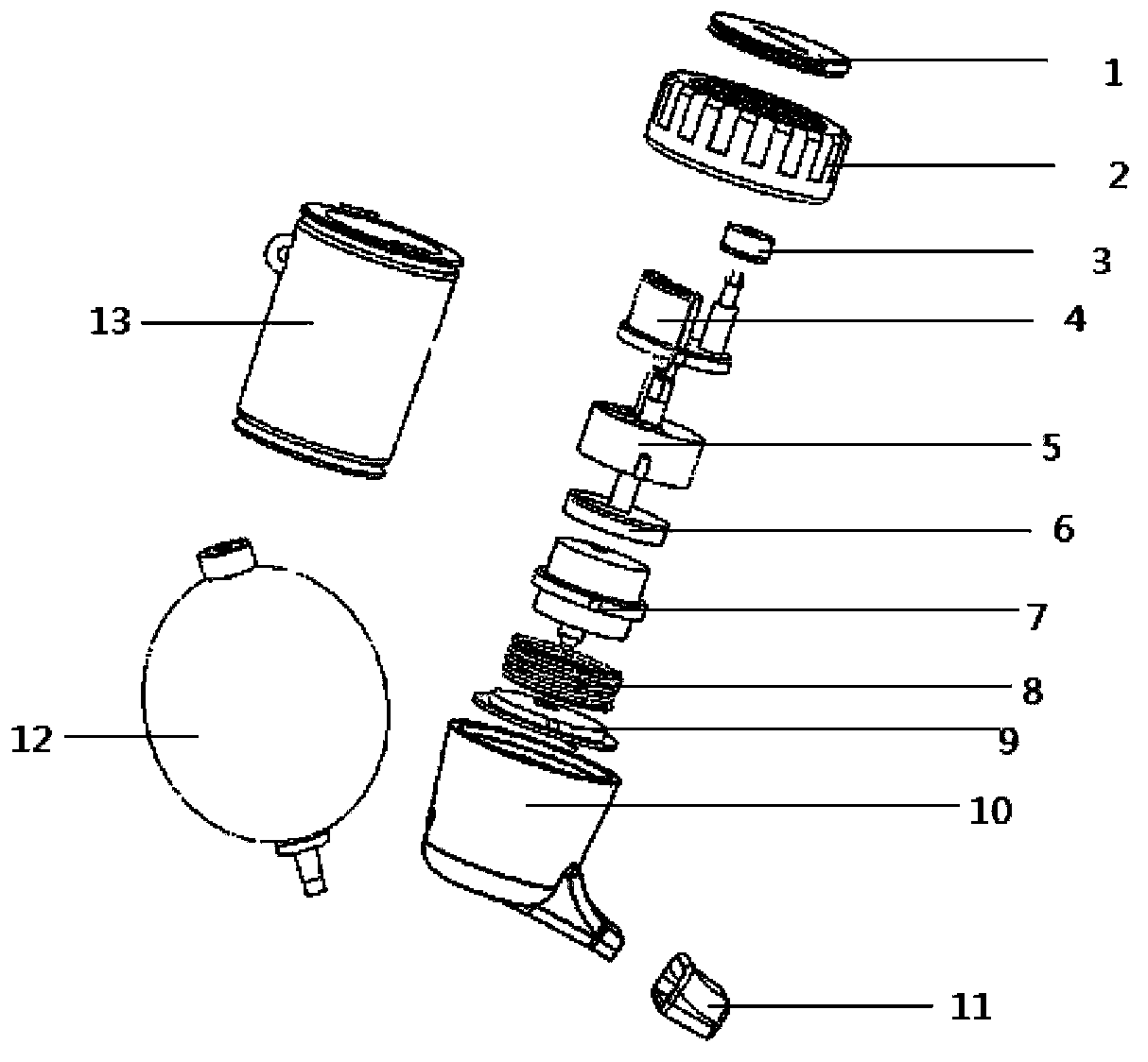 Powder quantitative dosing device