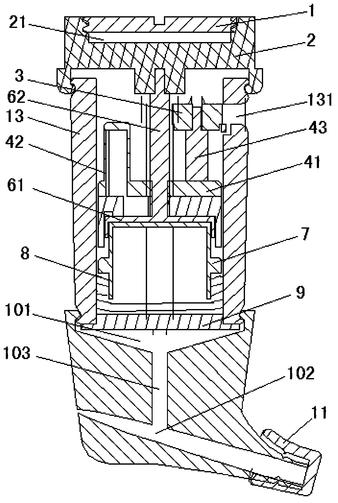 Powder quantitative dosing device