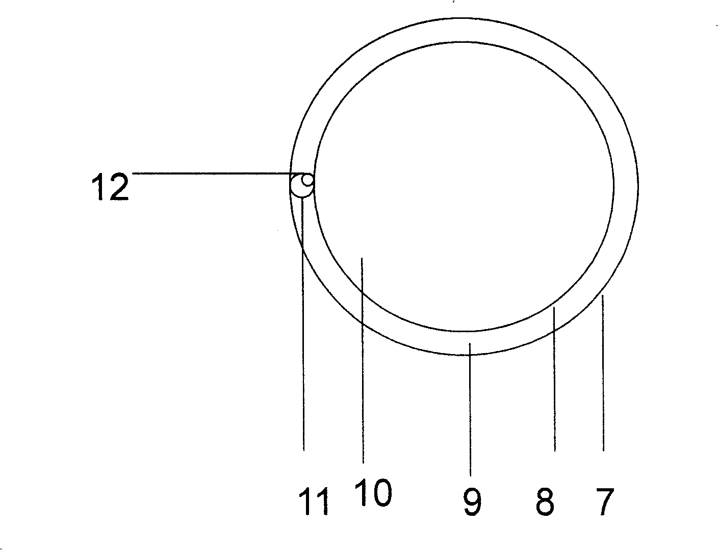 Blood vessel blocking drainage tube with thin wall sandwiched balloon