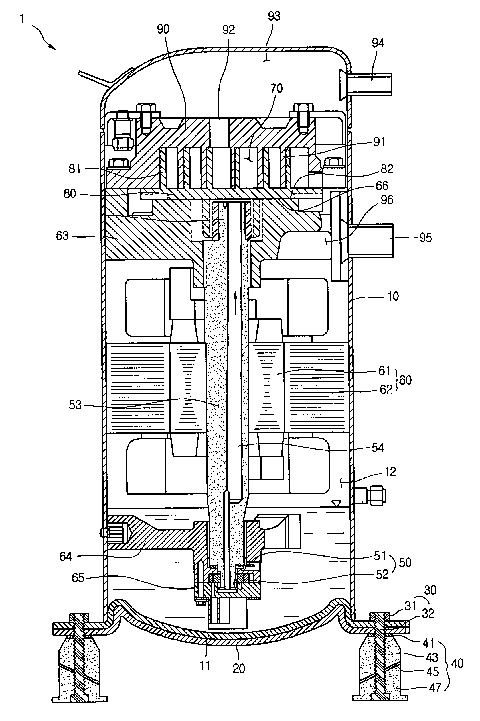 Compressor vibration damper