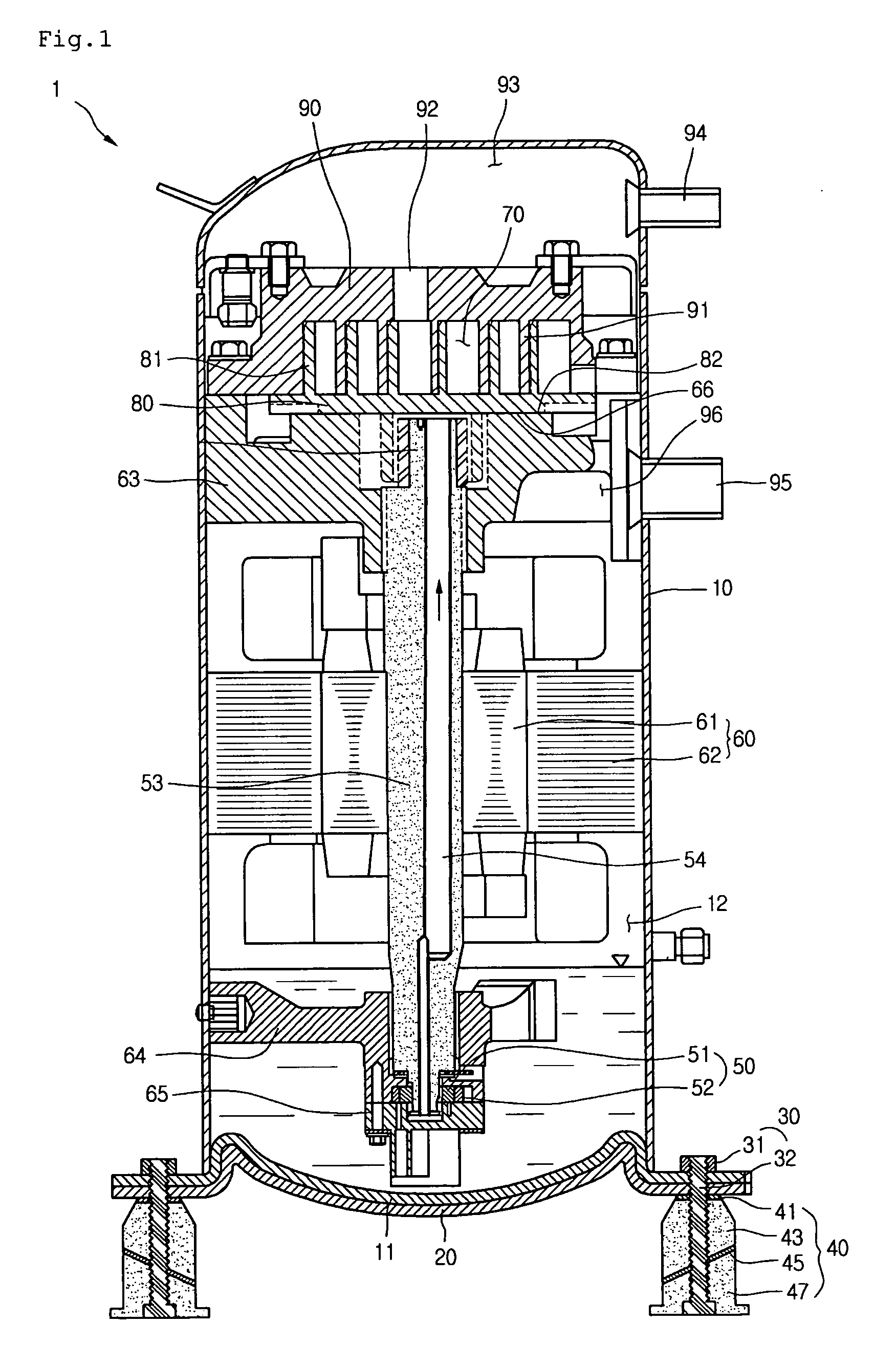 Compressor vibration damper