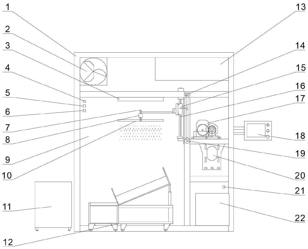 Simulation device and simulation method for spraying sand control slurry to sandy soil